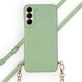 Selencia Aina Snake avec cordon pour Samsung Galaxy S22 Plus - Vert