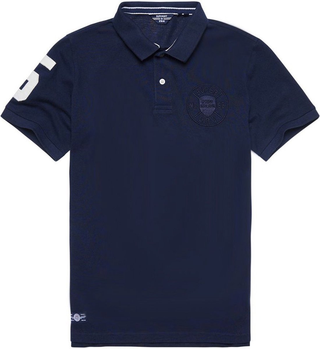Superdry Poloshirt Vintage Superstate Polo M1110293a Nautical Mannen Blauw