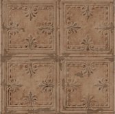 behang Peel and Stick Tin Tile 503 cm vinyl koper