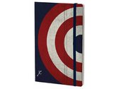 notitieboek Captain Shield 21 x 13 cm papier blauw