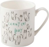 mok Everyday Home Kat 300 ml porselein wit