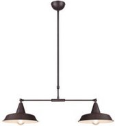 hanglamp Wilton 83 x 150 cm 2x E27 staal 42W roestbruin