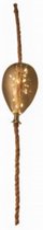 sfeerlamp Ballon met touw led 1,5V 11 cm jute bruin