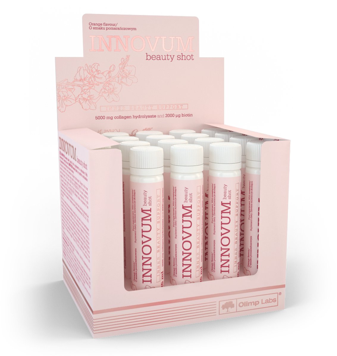 Goedkoopste INNOVUM Beauty Shot met collageen en biotine, 20 25 ml ampul met sinaasappelsmaak