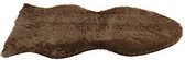 vloerkleed Jozias 30 x 50 cm fleece bruin
