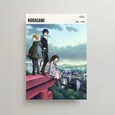 Anime Poster - Noragami Poster - Minimalist Poster A3 - Noragami Merchandise - Vintage Posters - Manga