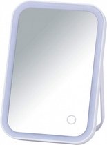 spiegel staand led 4 x 22 x 15 cm glas wit