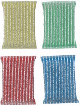schuurspons 13 x 9,5 x 1,5 cm 4 stuks