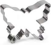 uitsteekvorm Vlinder 10 cm RVS zilver