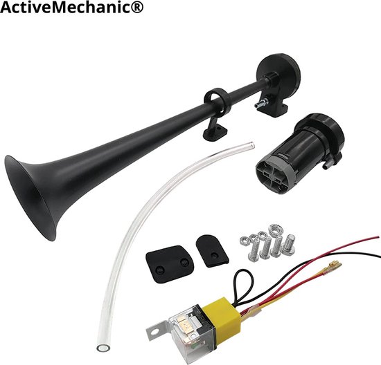ActiveMechanic® Hoorn Toeter Auto Trein Boot - Claxon - Luchthoorn ...