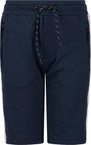Indian Blue jongens korte joggingbroek met logo bies Fresh Mid Blue