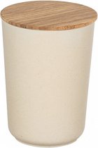 opbergpot Bondy 700 ml keramiek/bamboe crÃ¨me