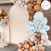 Balloonic Ballonnenboog – Baby Shower – Boy – Blauw – Beer – Nude – Ballonboog Feest Decoratie Versiering – Decoratiepakket – Ballonnen Verjaardag – Feestartikelen