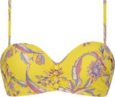 Bali Batik bandeau bikinitop Geel maat 40E (80E)