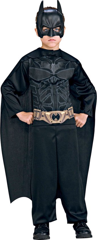 Ciao Batman Dark Knight Costume for Boys Official DC Comics (10-12 Years) Padded Muscle