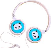 koptelefoon Panda junior 3,5 mm wit/blauw