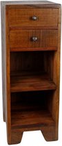 opbergkast 27 x 36 x 70 cm hout bruin
