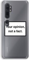 Case Company® - Xiaomi Mi Note 10 Pro hoesje - Your opinion - Soft Cover Telefoonhoesje - Bescherming aan alle Kanten en Schermrand