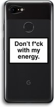 Case Company® - Google Pixel 3 hoesje - My energy - Soft Cover Telefoonhoesje - Bescherming aan alle Kanten en Schermrand