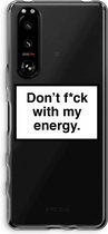 Case Company® - Sony Xperia 5 III hoesje - My energy - Soft Cover Telefoonhoesje - Bescherming aan alle Kanten en Schermrand