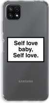 Case Company® - Samsung Galaxy A22 5G hoesje - Self love - Soft Cover Telefoonhoesje - Bescherming aan alle Kanten en Schermrand