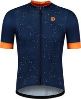 Rogelli Terrazzo Fietsshirt - Korte Mouwen - Heren - Blauw, Oranje - Maat XL