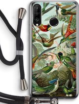 Case Company® - Huawei P30 Lite hoesje met Koord - Haeckel Trochilidae - Telefoonhoesje met Zwart Koord - Bescherming aan alle Kanten en Over de Schermrand