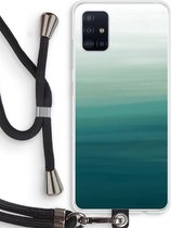Case Company® - Samsung Galaxy A51 4G hoesje met Koord - Ocean - Telefoonhoesje met Zwart Koord - Bescherming aan alle Kanten en Over de Schermrand