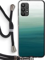 Case Company® - Samsung Galaxy A32 4G hoesje met Koord - Ocean - Telefoonhoesje met Zwart Koord - Bescherming aan alle Kanten en Over de Schermrand