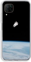 Case Company® - Huawei P40 Lite hoesje - Alone in Space - Soft Cover Telefoonhoesje - Bescherming aan alle Kanten en Schermrand