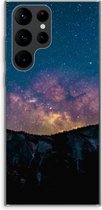 Case Company® - Samsung Galaxy S22 Ultra hoesje - Travel to space - Soft Cover Telefoonhoesje - Bescherming aan alle Kanten en Schermrand