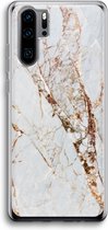 Case Company® - Huawei P30 Pro hoesje - Goud marmer - Soft Cover Telefoonhoesje - Bescherming aan alle Kanten en Schermrand