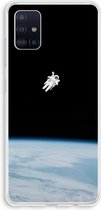 Case Company® - Samsung Galaxy A51 4G hoesje - Alone in Space - Soft Cover Telefoonhoesje - Bescherming aan alle Kanten en Schermrand
