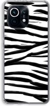 Case Company® - Xiaomi Mi 11 hoesje - Zebra pattern - Soft Cover Telefoonhoesje - Bescherming aan alle Kanten en Schermrand