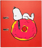 ordner Snoopy donut 2-rings A4 karton rood
