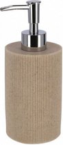 zeepdispenser Volcano 7,5 x 18 cm hars lichtbruin