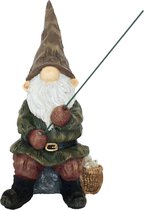 Gnome avec canne à pêche