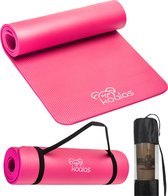 Koalas - Yogamat - Fitness Mat Roze - Anti Slip Yoga Mat - Extra Dik 1cm - Draagtas & E-Book
