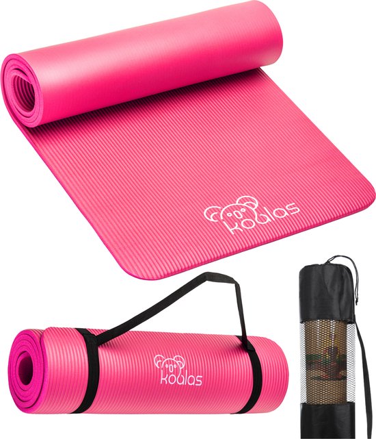 Koalas - Yogamat - Fitness Mat Roze - Anti Slip Yoga Mat - Extra Dik 1cm -  Draagtas &... | bol.com