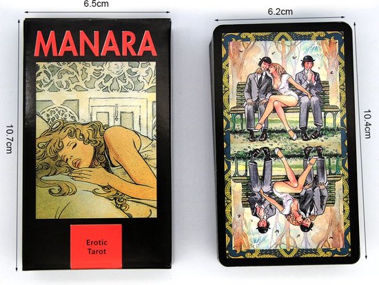 Thumbnail van een extra afbeelding van het spel Erotische Manara tarot kaarten