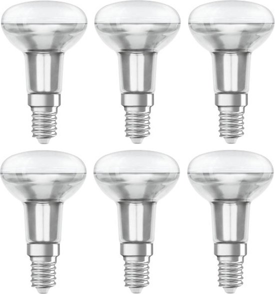 6 STUKS OSRAM LED REFLECTORLAMP R50 E14 1.5W 2700K NIET DIMBAAR | bol