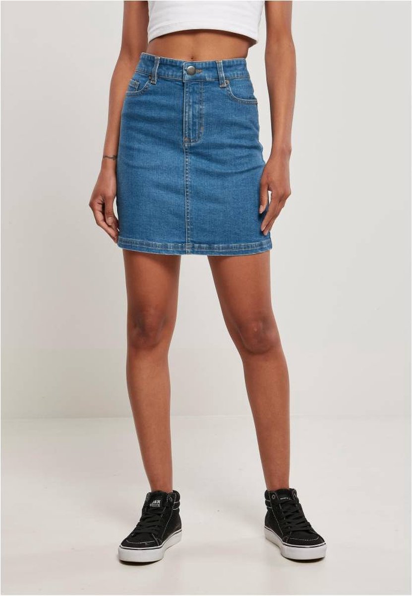 Urban Classics Organic Stretch Korte rok Taille 28 inch Blauw