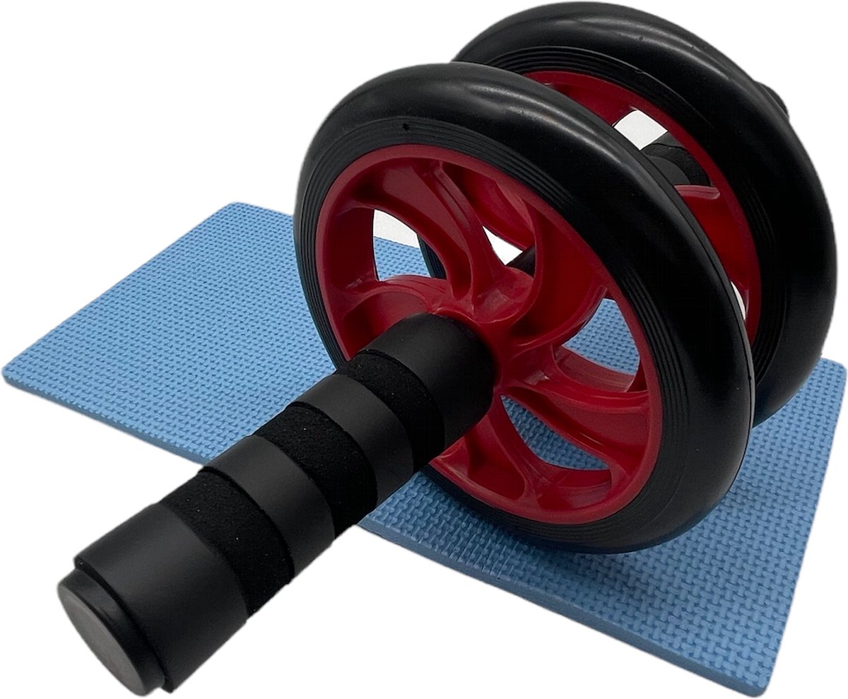 Padisport - Ab Wheel - Rood - Ab Roller - Ab Wheel Roller - Ab Wheel Buikspieren - Buikspiertrainer - Ab Roller Voor Buikspieren