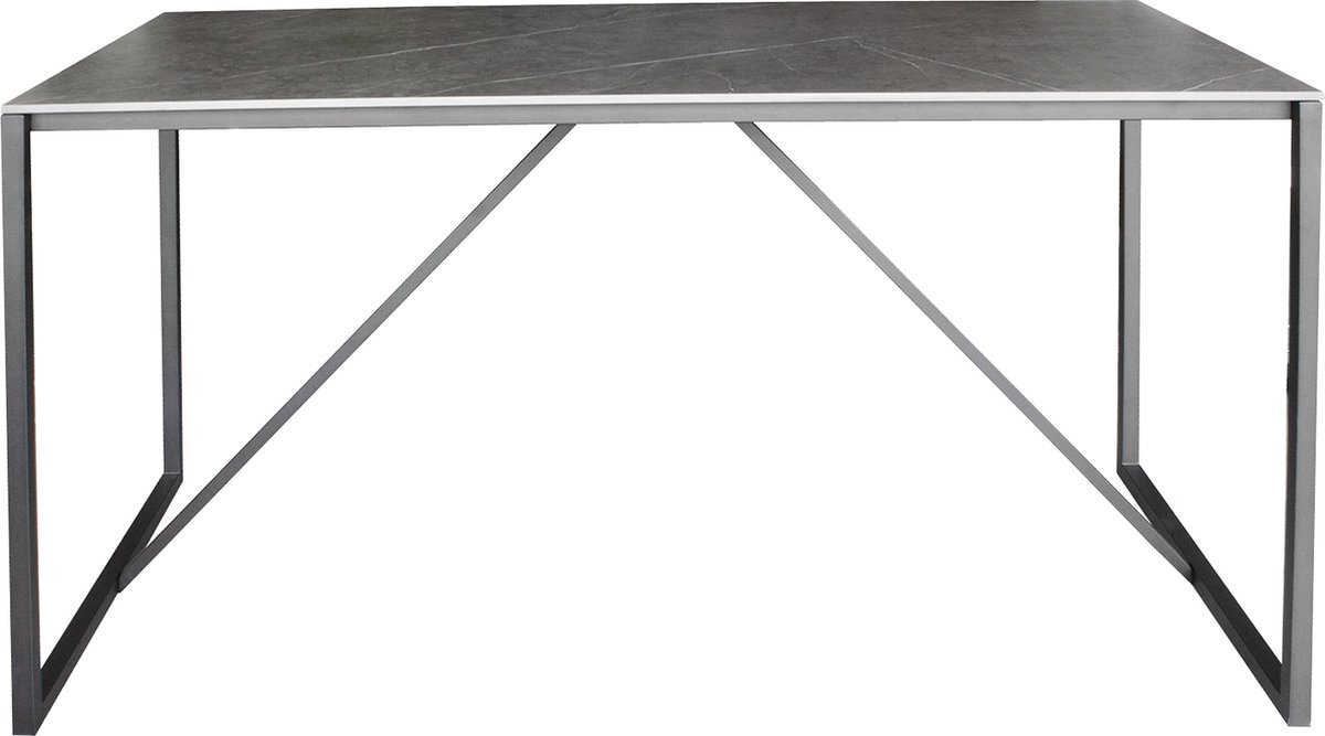 DKS tuintafel Ulawun staal met Keramiek tafelblad 157*77*90 cm