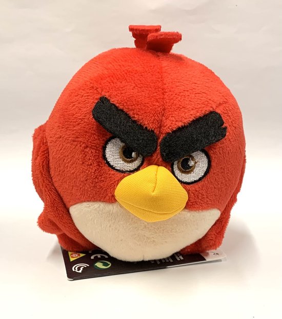 Angry Birds - Rood - Angry Birds knuffel - 15 cm - Pluche | bol.com