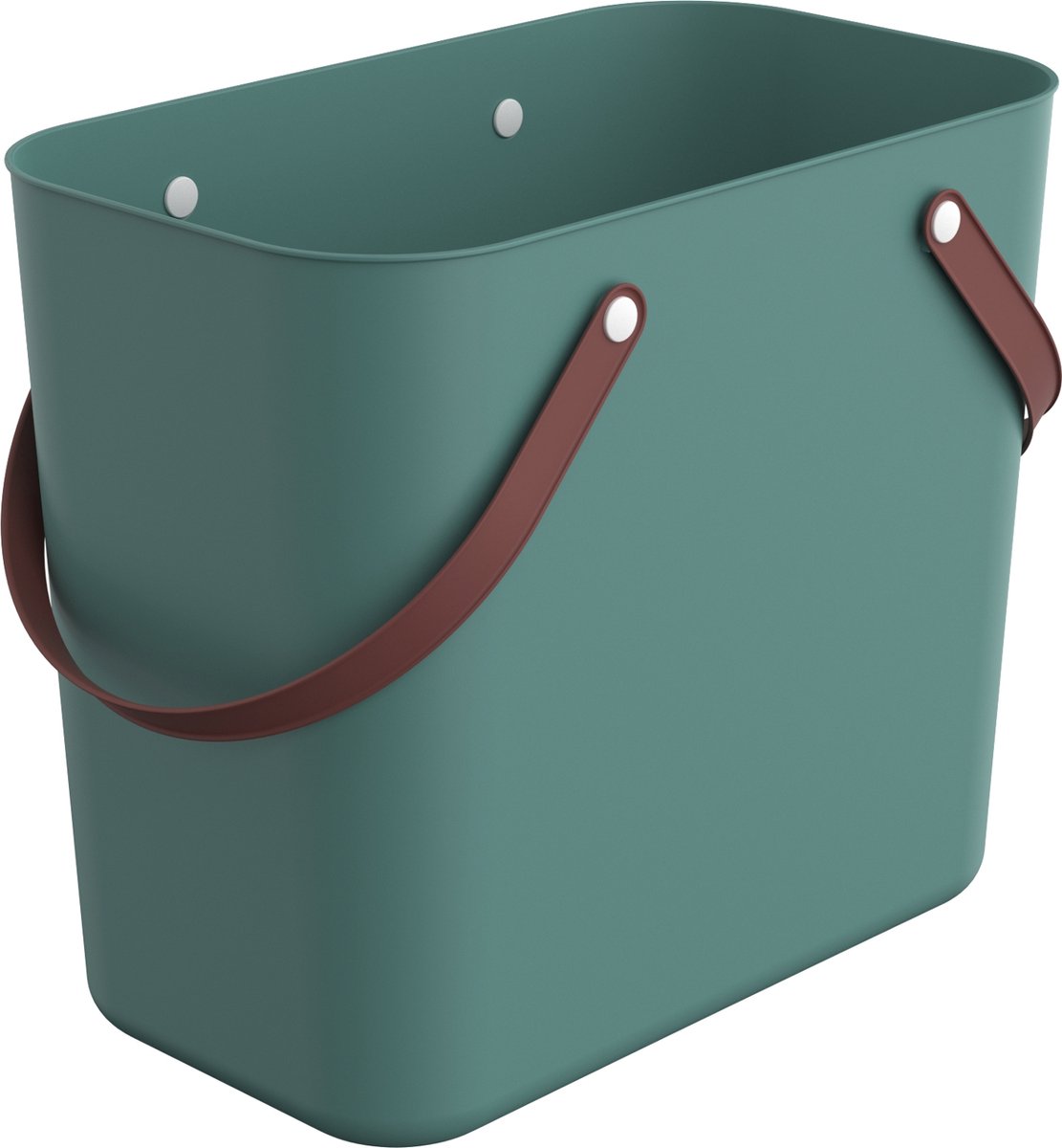 Rotho Albula Einkaufskorb 25l, Kunststoff (PP recycelt), türkis, 25l (40.0 x 23.5 x 34.0 cm