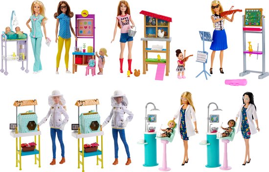 Barbie Carrière Poppen En 15 Accessoires, Voetbalspeler Speelset Met Brooklyn Blonde Kleine Speler Poppen 2 Netten Ballen Meer Hrg88 751516317