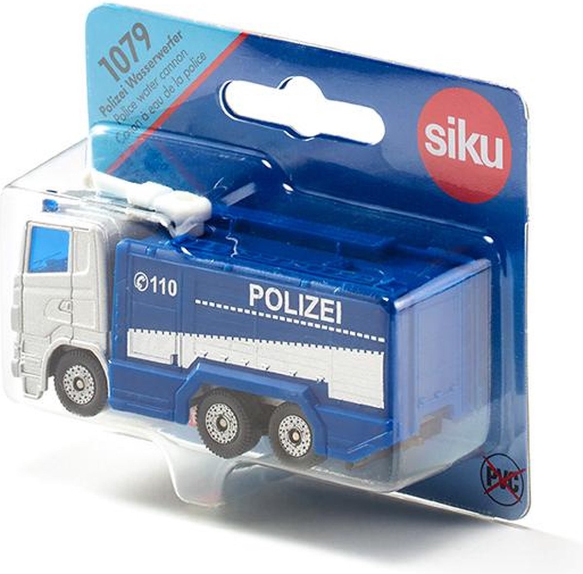 Siku Scania Polizei Waterkanon Vrachtwagen 8,4 Cm Blauw (1079) – foto 2