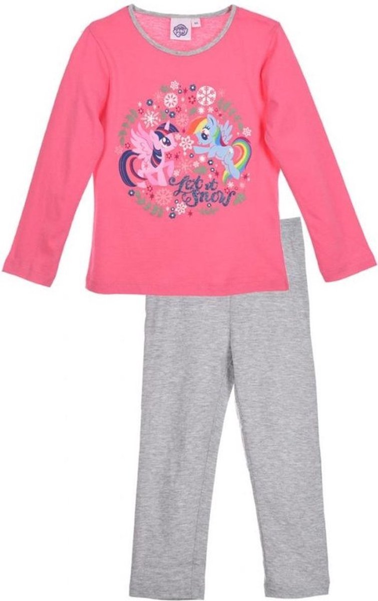 My Little Pony pyjama - maat 98 - MLP pyjamaset - roze met grijs