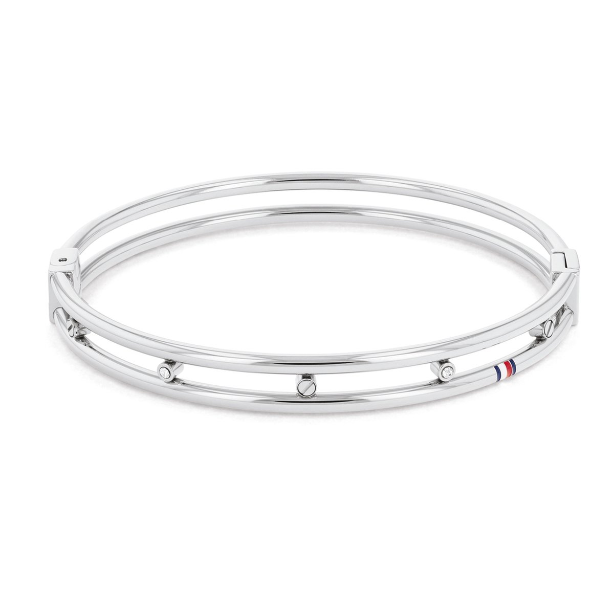 Tommy Hilfiger Dames Armbandbangle Staal - CrystalZilverkleurig
